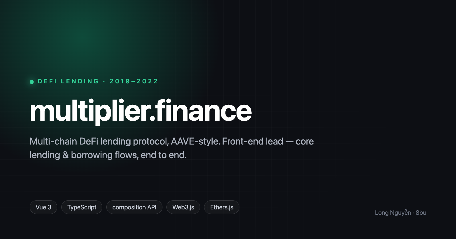 fig. 4 multiplier.finance, a multi-chain DeFi lending protocol.