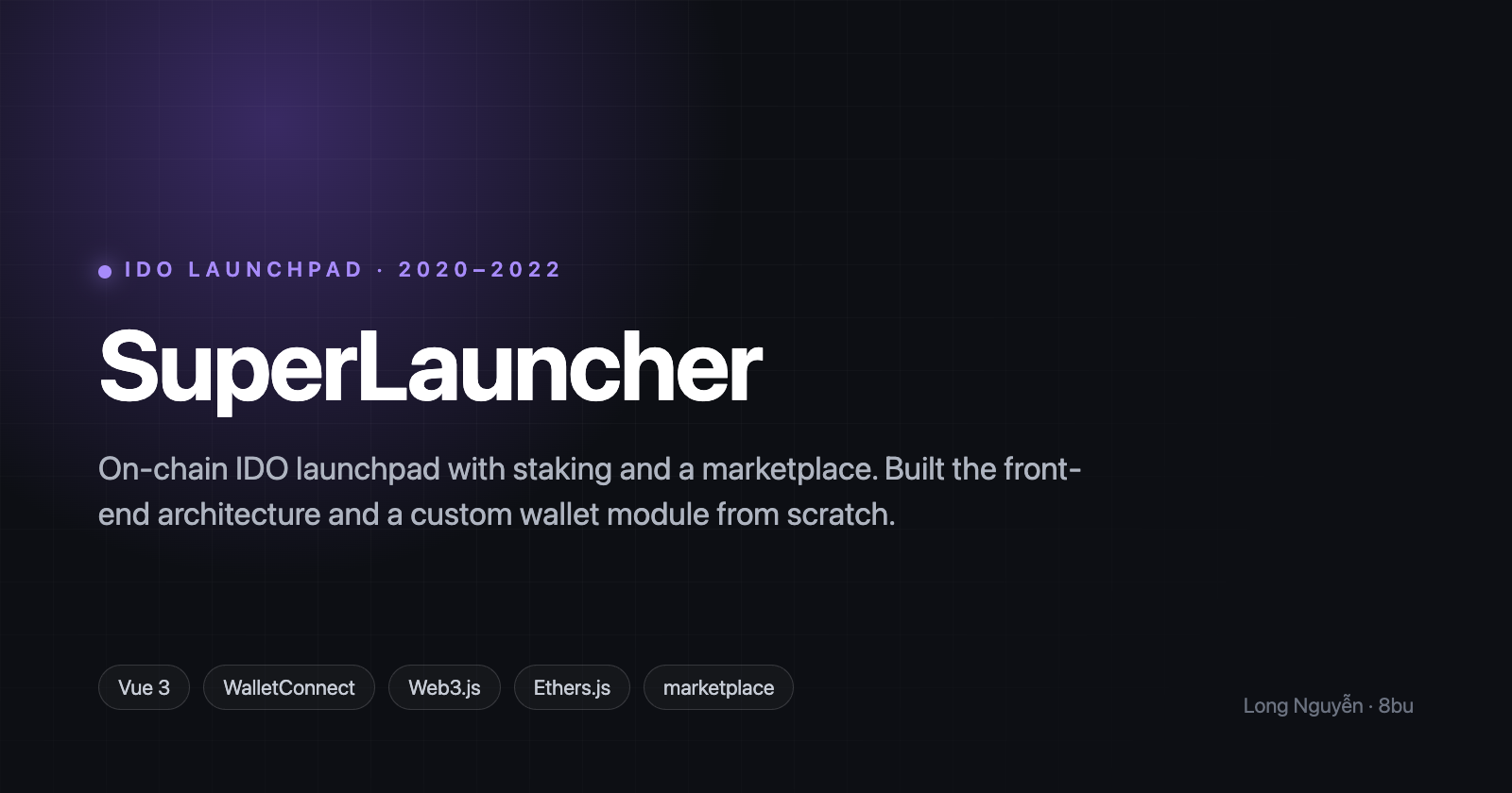 fig. 5 superlauncher, an IDO launchpad with staking and a marketplace.